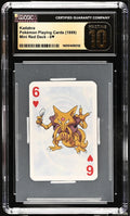 Kadabra Pokémon Spielkarten (1999) Mini Rotes Deck – 6♥ CGC PRISTINE 10