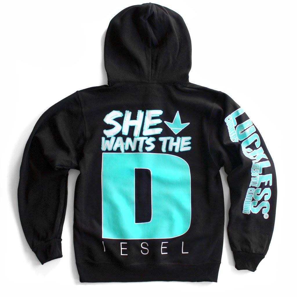 Sie will den Diesel-Hoodie