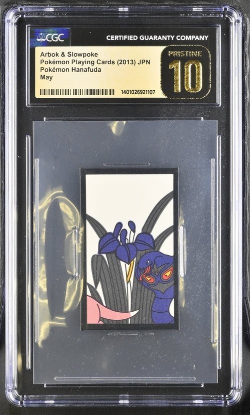 Arbok & Flegmon Pokémon Spielkarten Hanafuda (2013) CGC PRISTINE 10