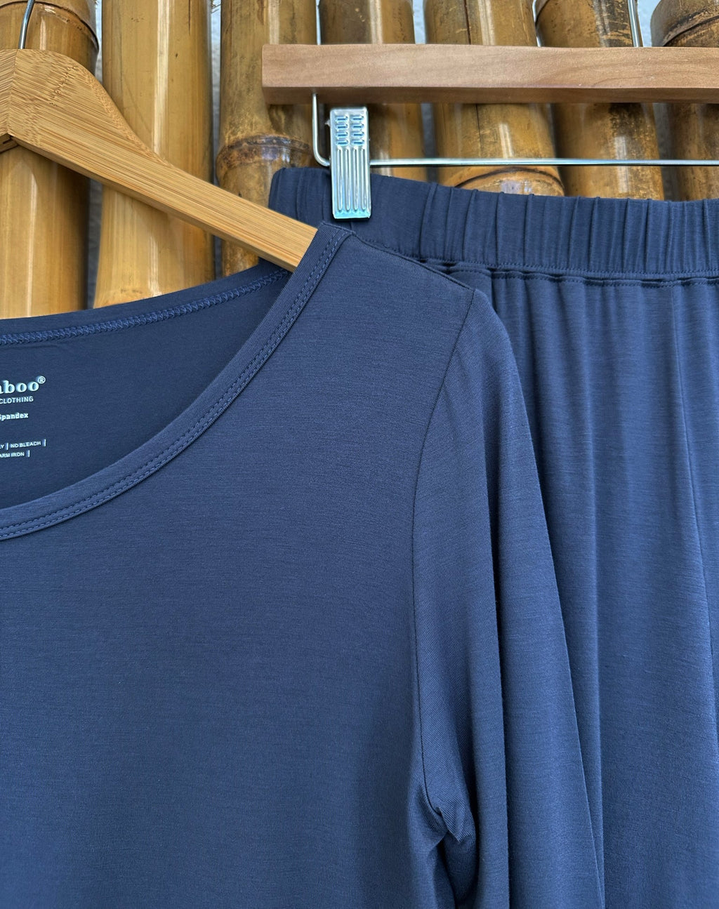 Damen Langarm-T-Shirt aus Bambus für zu Hause