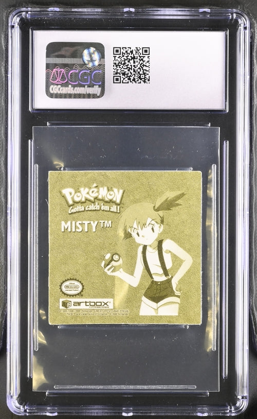 Misty Pokémon Sticker-Serie 1 Artbox Goldfoliengeprägt (1999) CGC 8