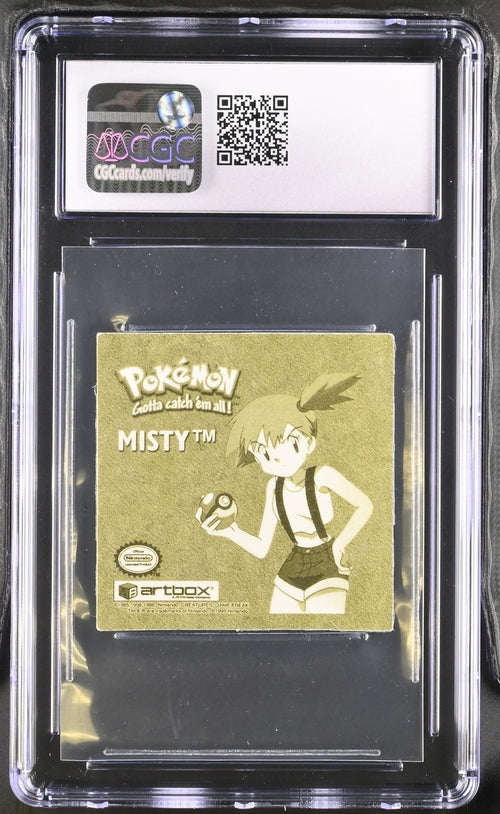 Misty Pokémon Sticker Serie 1 Artbox Goldfolie geprägt (1999) CGC 8.5