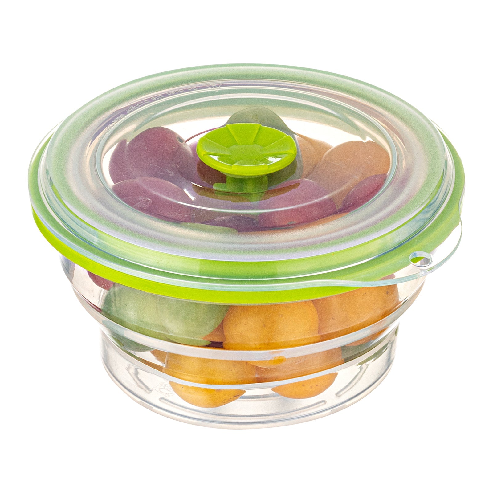 Fresh Hero 16 oz Green Silicone Airtight Food Storage Container - with Vented Lid, Collapsible - 5 3/4" x 5 3/4" x 2 3/4" - 20 count box