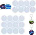 20Silicone round anti-slip mold，Flat Round Keychain Mold，Christmas decoration silicone mold，Used for casting handicrafts，Silicon