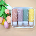 4-Pack Travel Refillable Silicone Bottles 100 ml (3.4 fl oz) - Portable Squeeze Lotion & Spray Containers