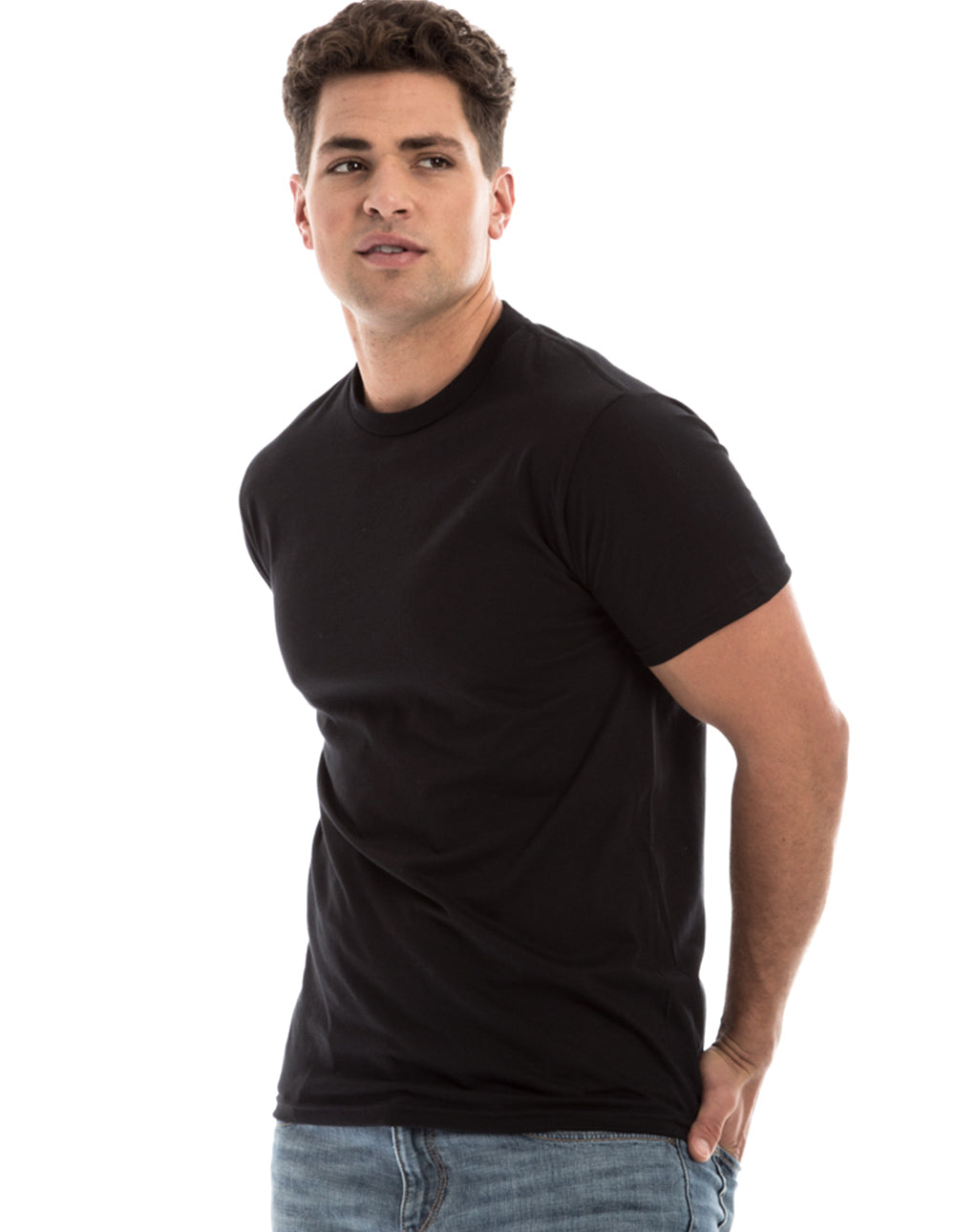Retro Ring-Spun Rundhals-T-Shirt 2100