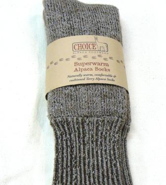 Superwarme, extrem dicke Alpaka-Socken