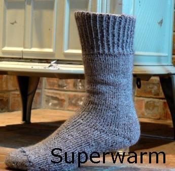 Superwarme, extrem dicke Alpaka-Socken