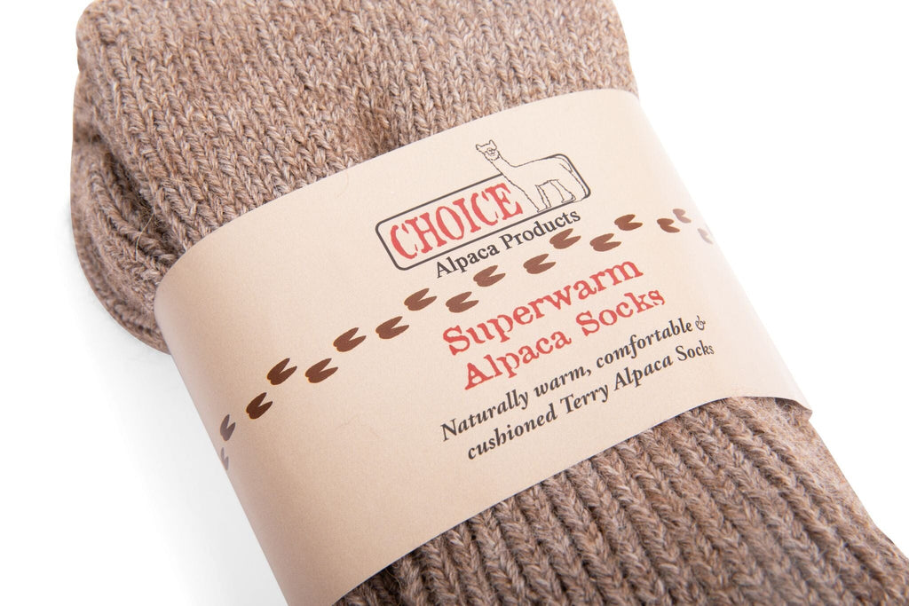 Superwarme, extrem dicke Alpaka-Socken