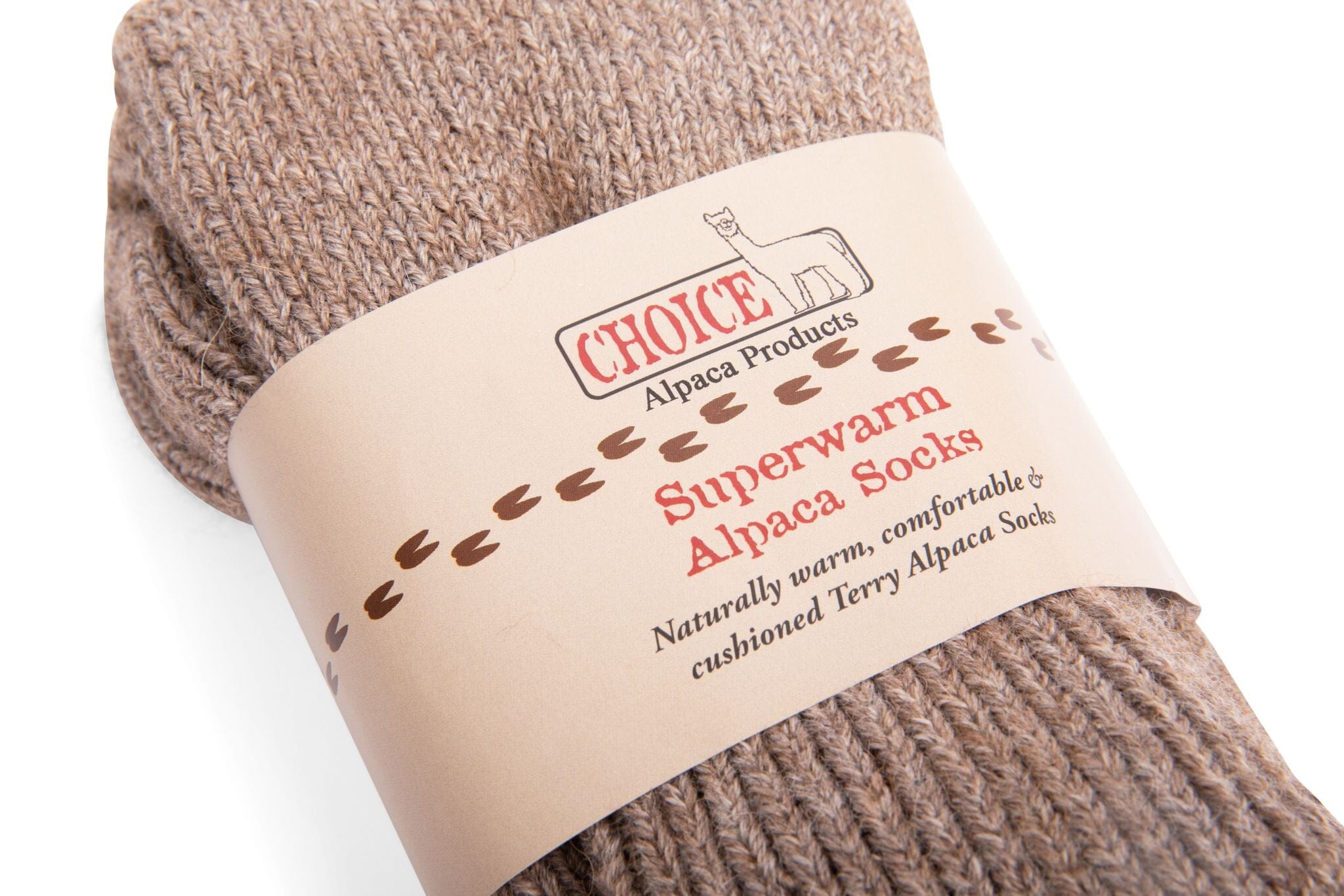 Superwarme, extrem dicke Alpaka-Socken