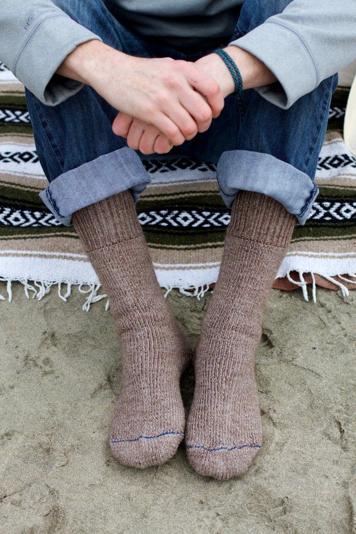Superwarme, extrem dicke Alpaka-Socken