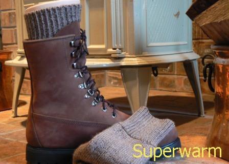 Superwarme, extrem dicke Alpaka-Socken