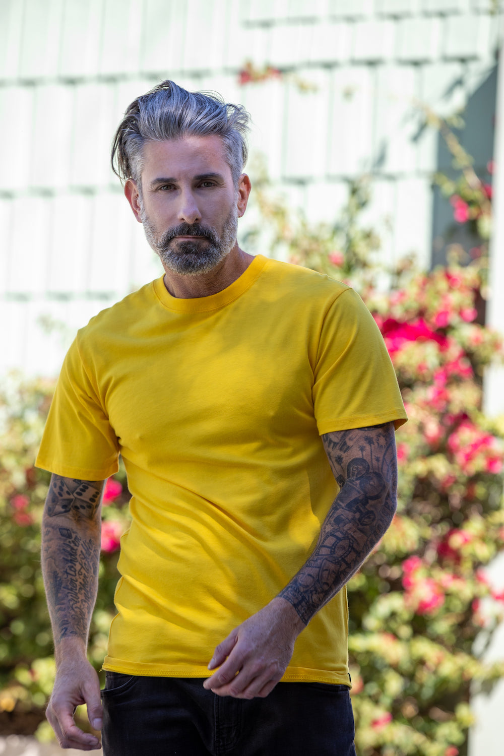 Ausverkauf Herren Bambus Kurzarm T-Shirt - Klassischer Schnitt
