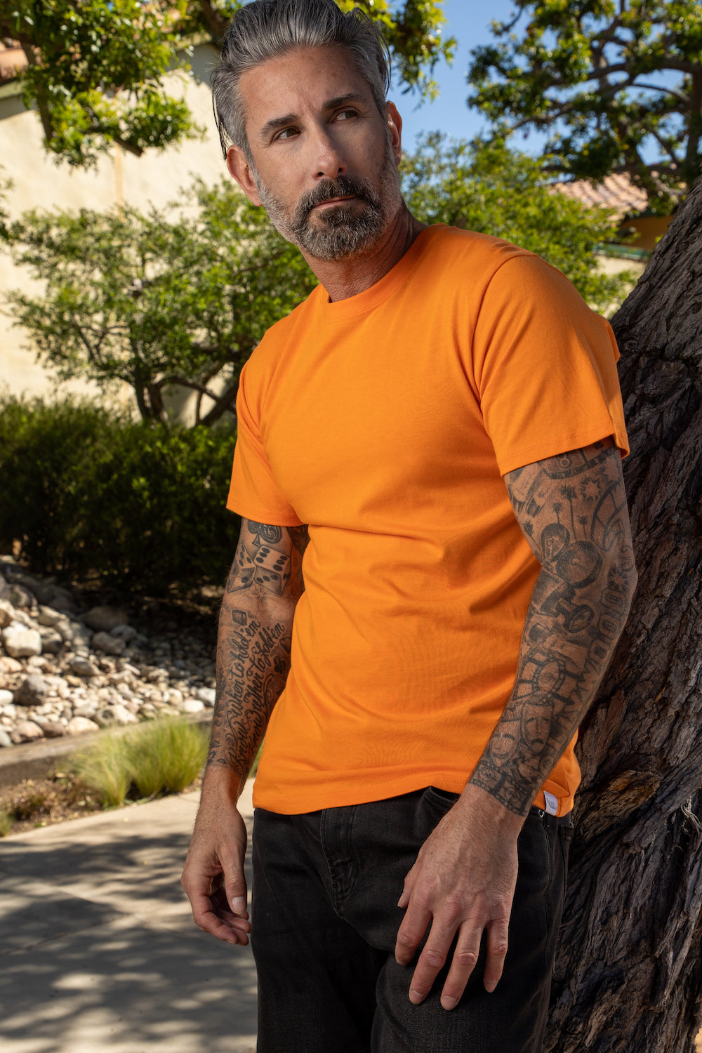 Ausverkauf Herren Bambus Kurzarm T-Shirt - Klassischer Schnitt