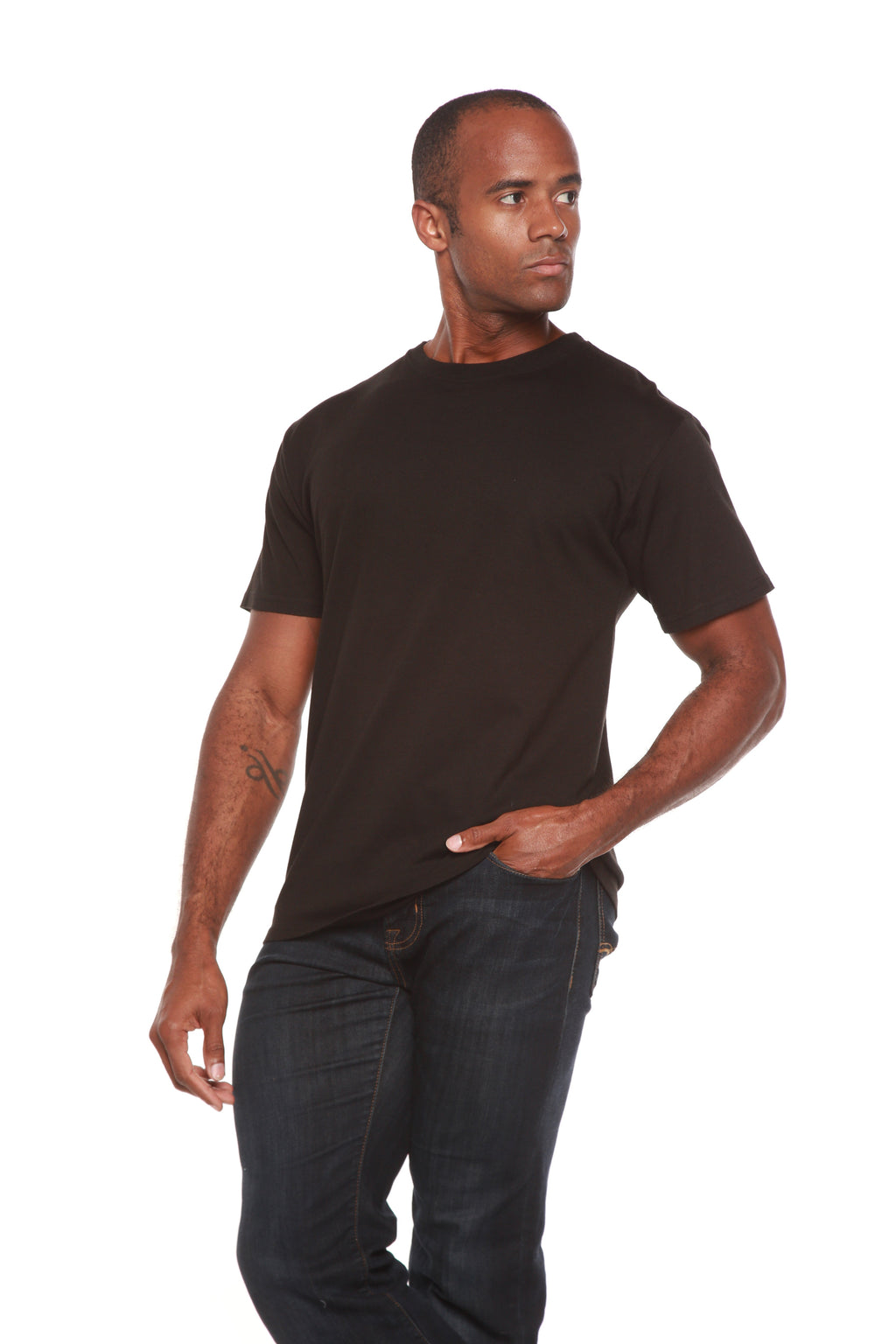 Das originale Herren T-Shirt aus Bambusviskose/Bio-Baumwolle mit kurzen Ärmeln - Klassischer Schnitt